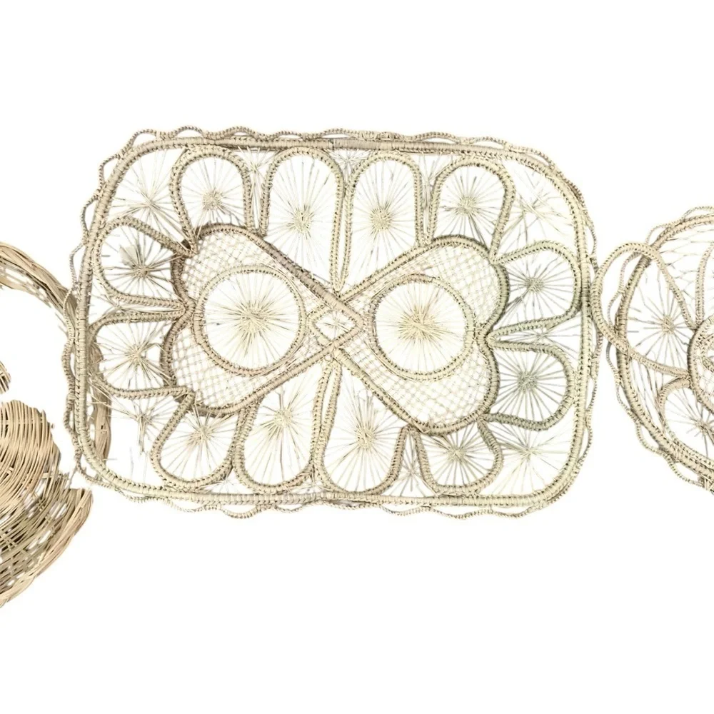 Handcrafted Woven Basket Collection - Natural and Brown